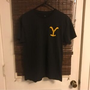 Yellow Stone Logo Unisex Logo SS Tee Shirt